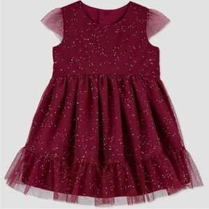 Carter's Just One You® Baby Girls' Glitter Dress - Burgundy 18 months